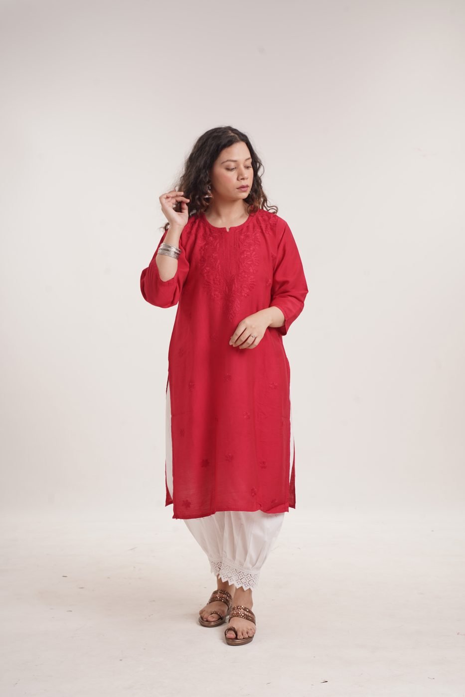 Red kurti