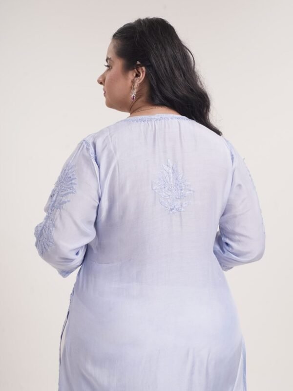 Muslin Kurti — Royal Indigo Blue image 4