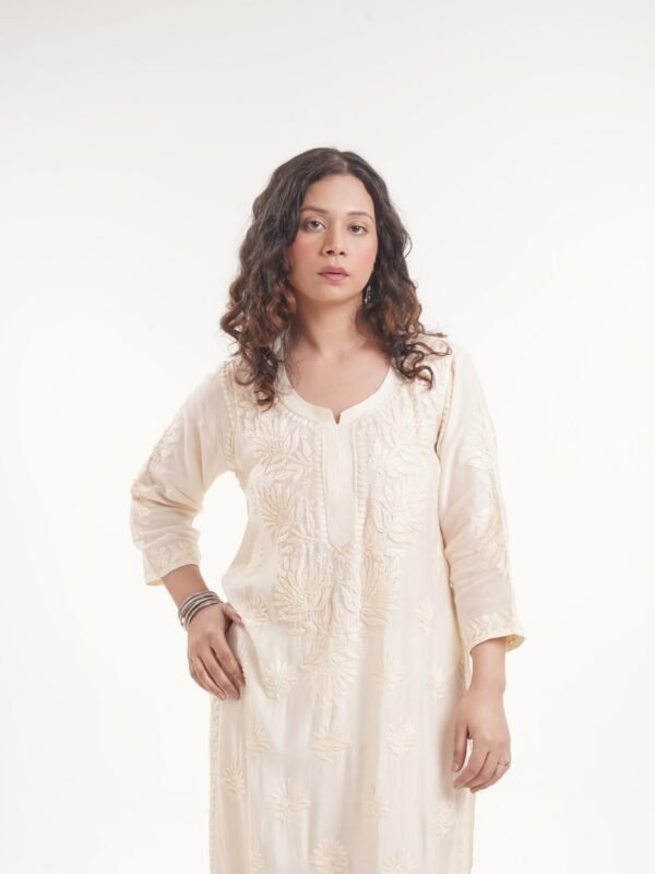 Muslin Kurti — Radiant Lime Yellow
