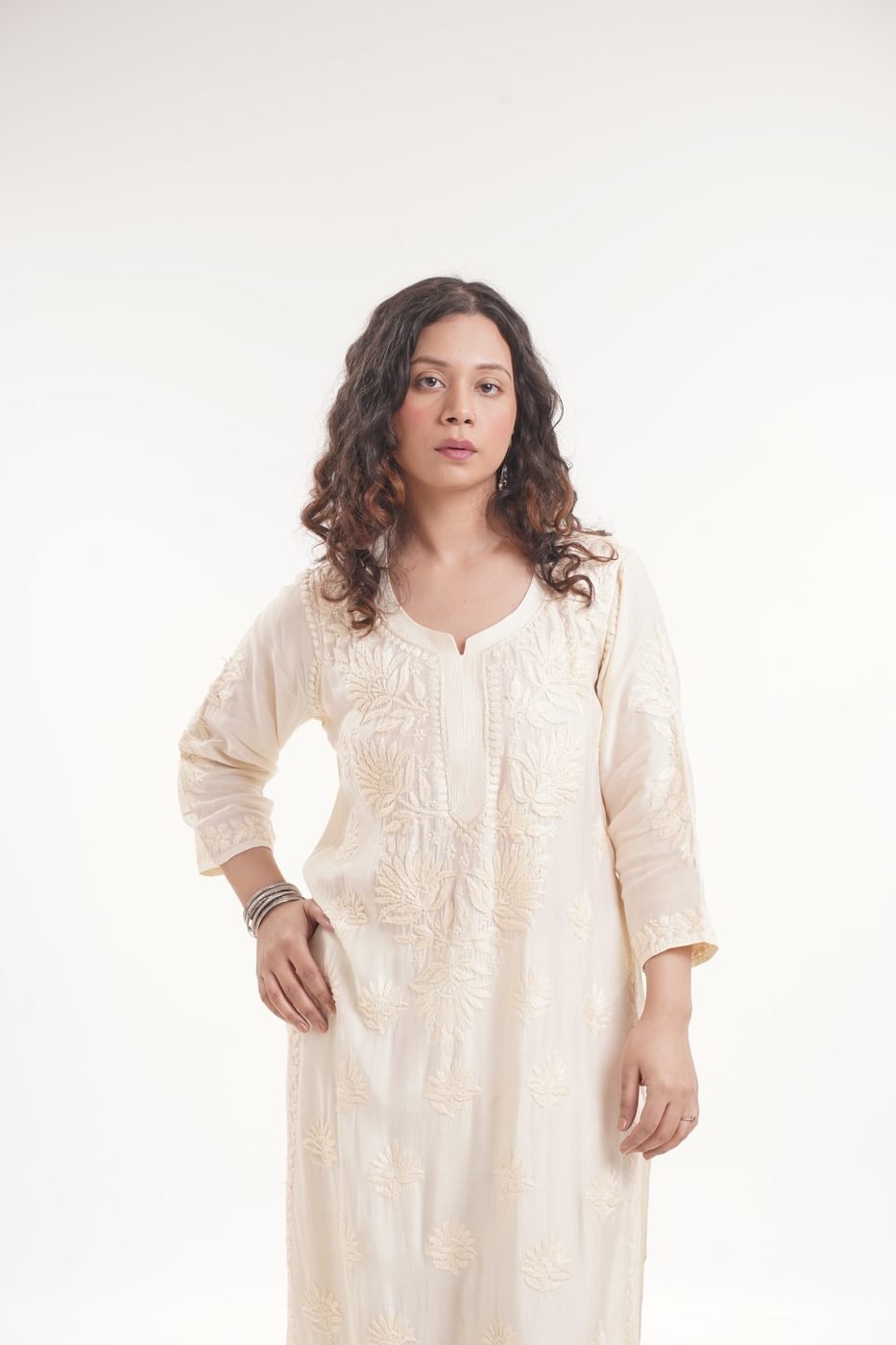 Muslin Kurti — Radiant Lime Yellow