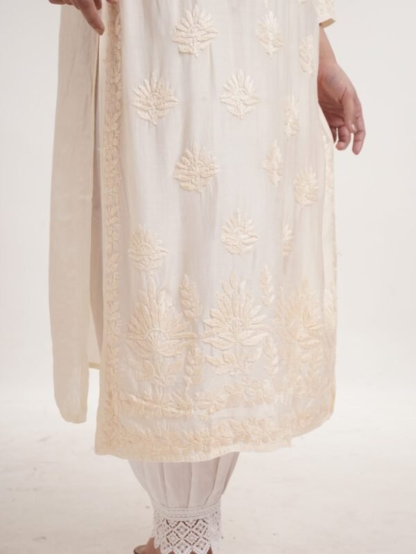 Muslin Kurti — Radiant Lime Yellow image 5